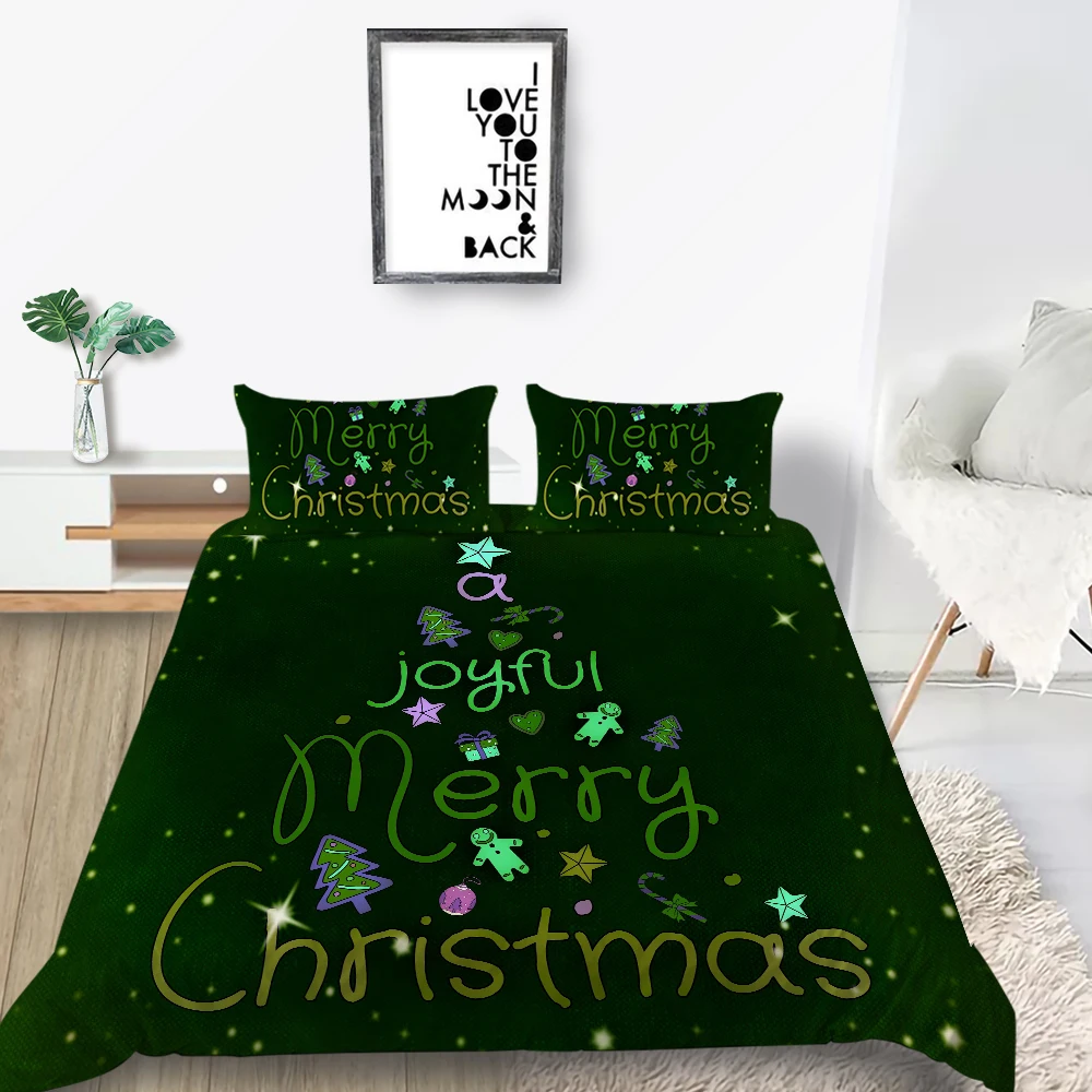 

Unique Design Bedding Cover Suits Christmas Duvet Covers Man Woman Home Bedclothes Single Double Size Bedspreads