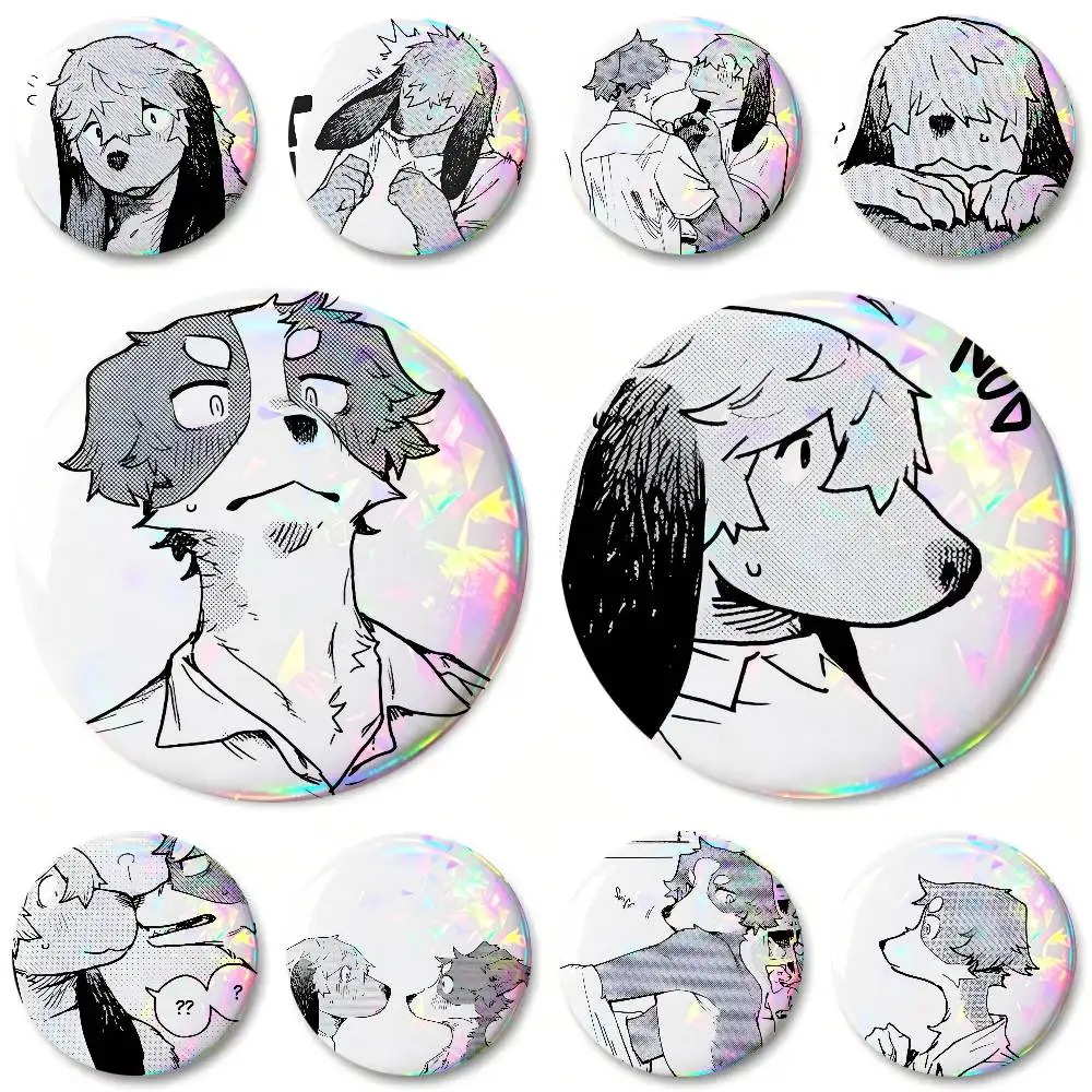 Anime SMELL Nagabe Round Badge Lapel Pin Backpack Clothing Jewelry Accessories Gift Brooch