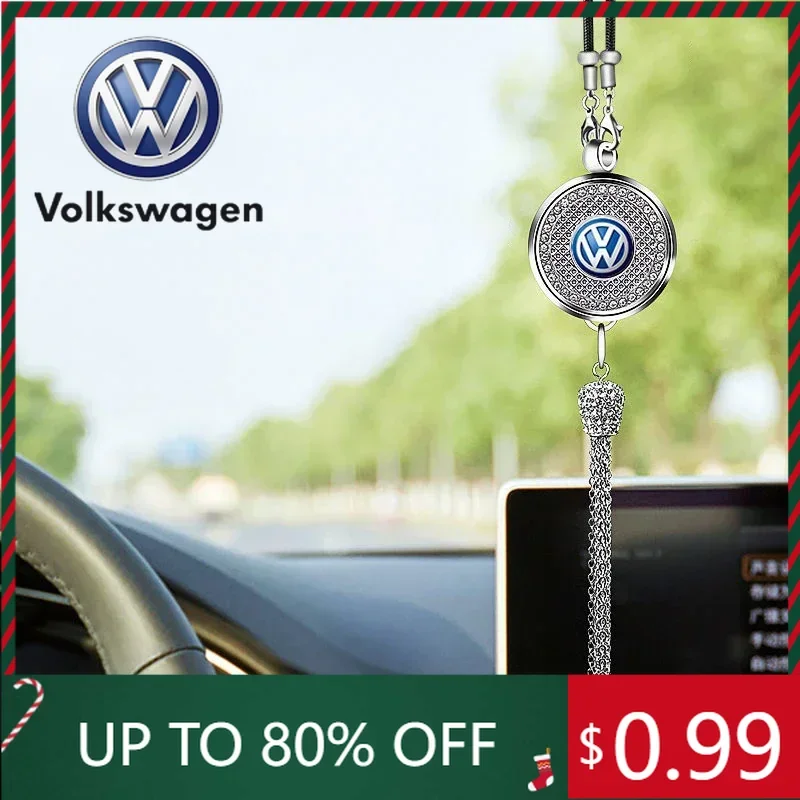 

For VW Volkswagen Jetta MK5 Golf Alloy Car Hanging Ornament Rearview Mirror Pendant For Volkswagen Passat Santana Touareg Tiguan