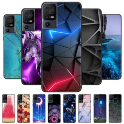 For TCL 40 SE Case 2023 Soft Black Silicone TPU Phone Back Cover for TCL 40SE Protective Capa Funda Bumper for TCL40SE Shells