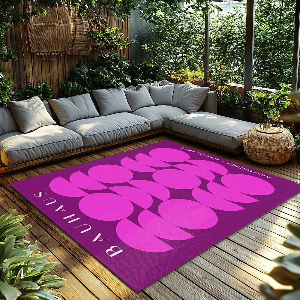 Abstract Geometric Area Rug Modern Nordic Living Room Carpet Non-Slip Floor Mat Home Decor Indoor Outdoor Accent Rug