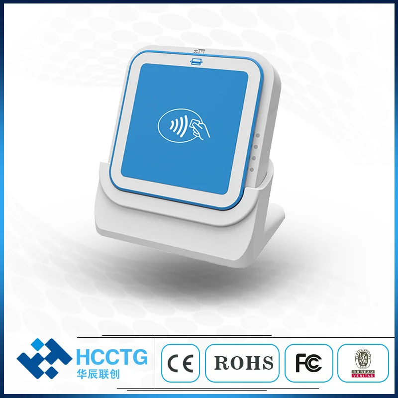 3 in 1Contact IC Magnet-ic NFC Card BT USB Smart Mobile Card Reader  with EMV Certification I9