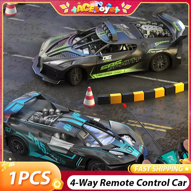 リモートコントロールカー柔軟な安全な 4 ウェイ美容スムーズな高速頑丈なレーシングカーのおもちゃモデル