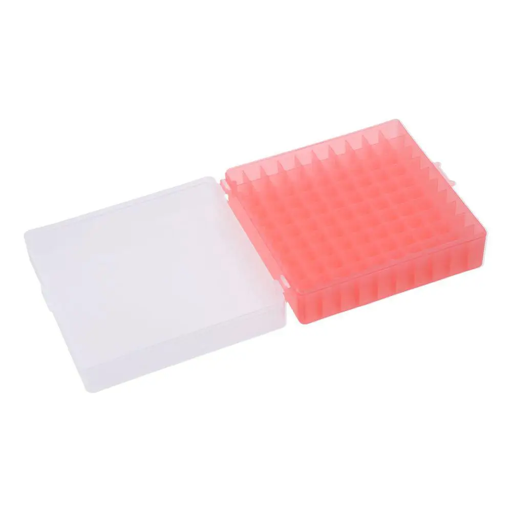 Freezer Storage Box Centrifuge Tube Waterproof 100 Places Lockable Cryogenic Holder Rack