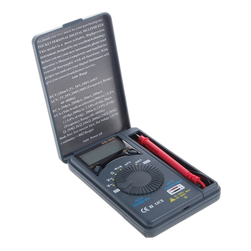 XB866 Mini Auto Range LCD Voltmeter Tester Tool New Arrivals in Stock
