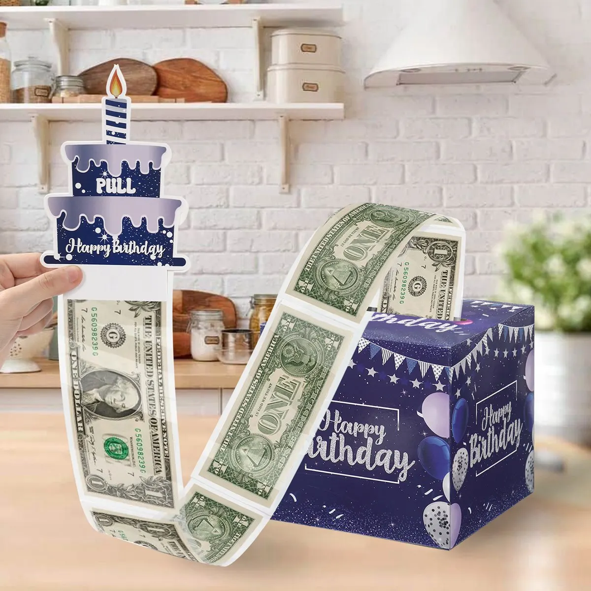 Birthday Money Box for Cash Gift Surprise Money Gift Boxes for Kids Adults with Pull Out Happy Birthday Day Card Birthday Gifts view 4