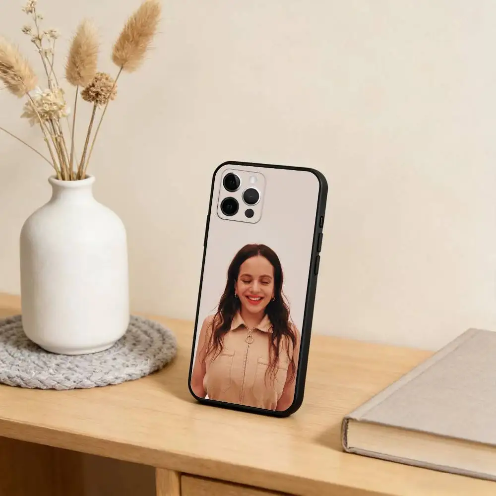 حافظة هاتف R-Rosalia-Singer-Motomami لهاتف iPhone 17,16,15,14,13,12,11 Plus,Pro Max,XS,غطاء أسود من السيليكون الناعم