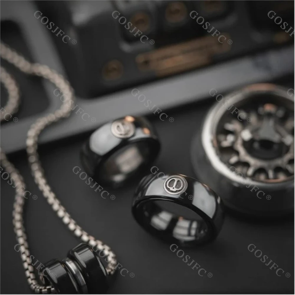 LAUTIE Monteur I Zirkonium Legering Fidget Ring EDC Spy Wars Serie Ring Spinner Stress Relief Speelgoed Fidget Speelgoed Voor Volwassenen