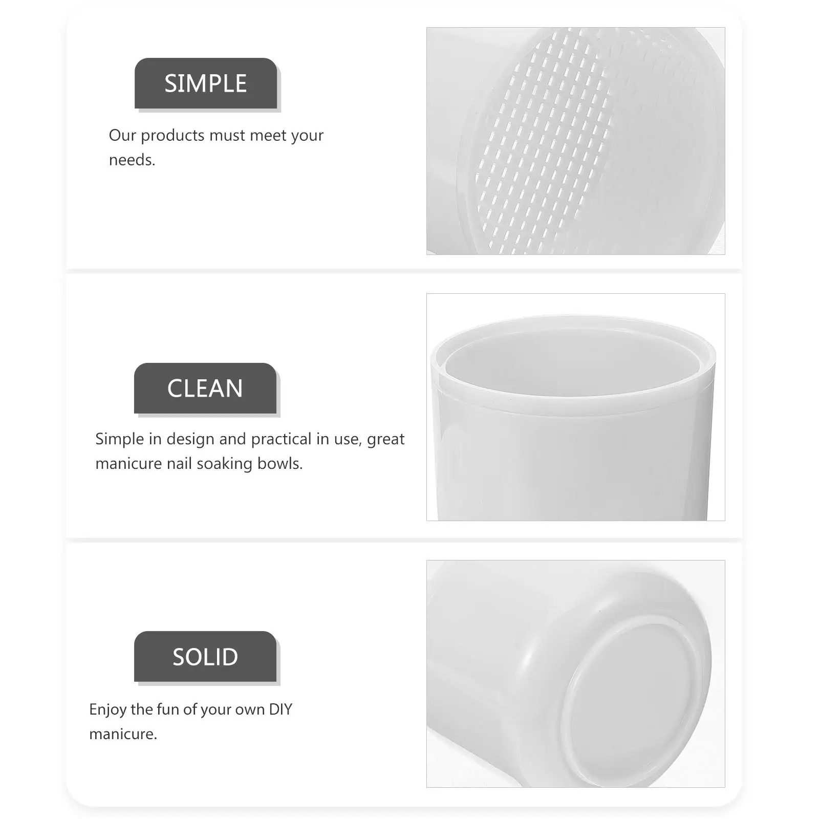 

Контейнер для очистки маникюрных инструментов: Простой дизайн, лоток для замачивания инструментов для салонов и домашнего использования, высококачественное исполнение, пластиковый органайзер