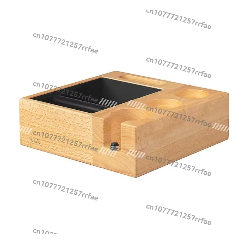51Mm 53mm 58mm Wooden Espresso Tamping Station Barista Tools Square Coffee Tamping Rack