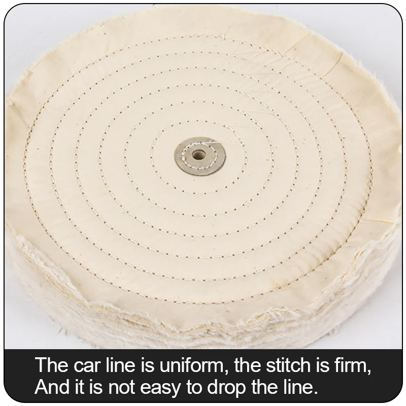 3-10 inch Cotton Lint Cloth Buffing Wheel Grinder For Gold Silver Jewelry Mirror Polishing Wheel Flannelette Tools