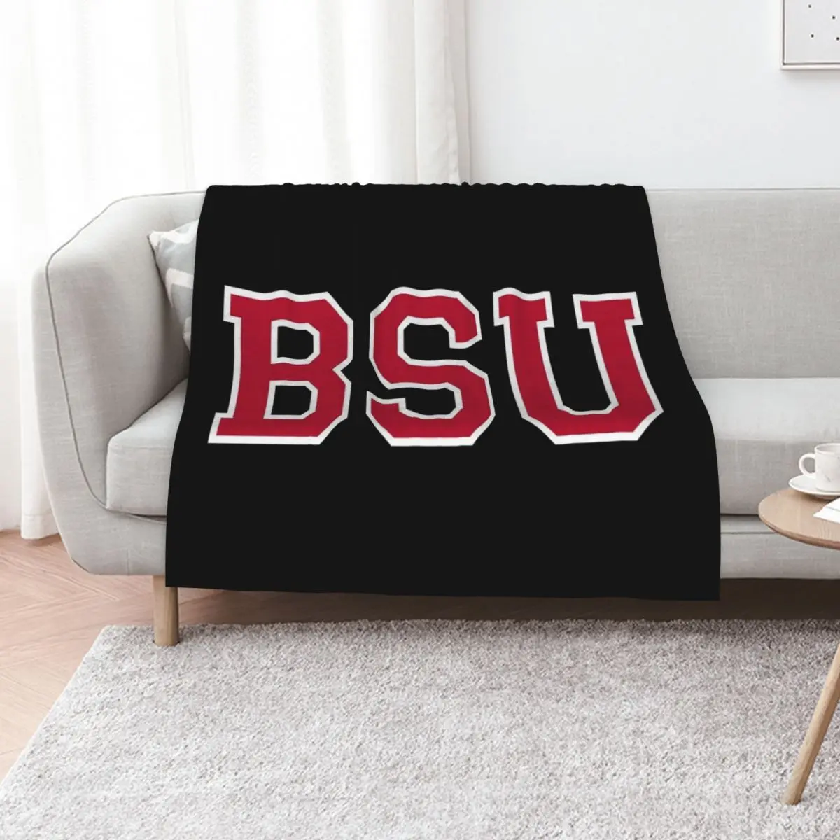 

ball state college font Throw Blanket Single Thins For Decorative Sofa Bed Blankets