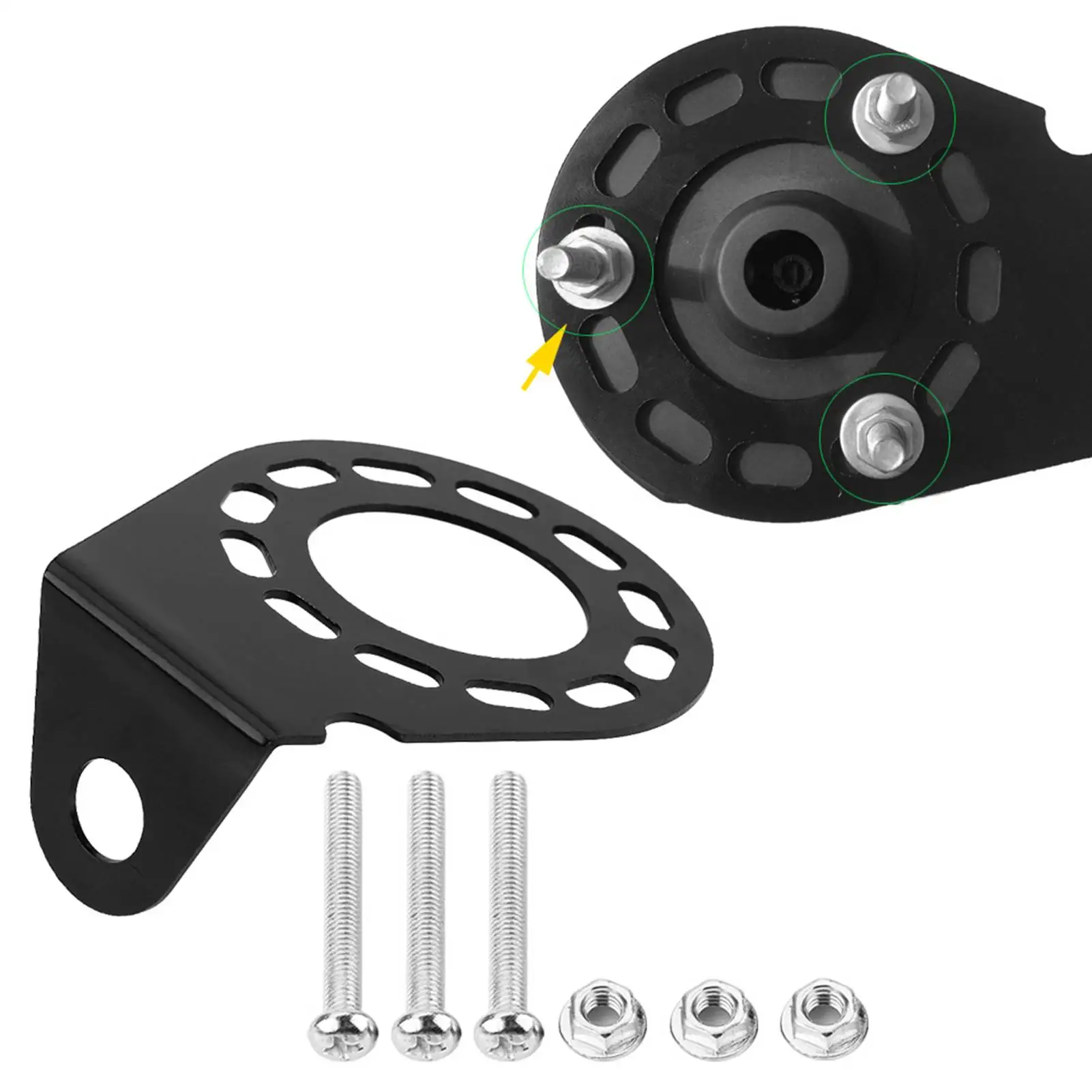 Trailer Connector Bracket Trailer Socket Holder Metal High Strength Oxidation Resistant Socket Mounting Plate