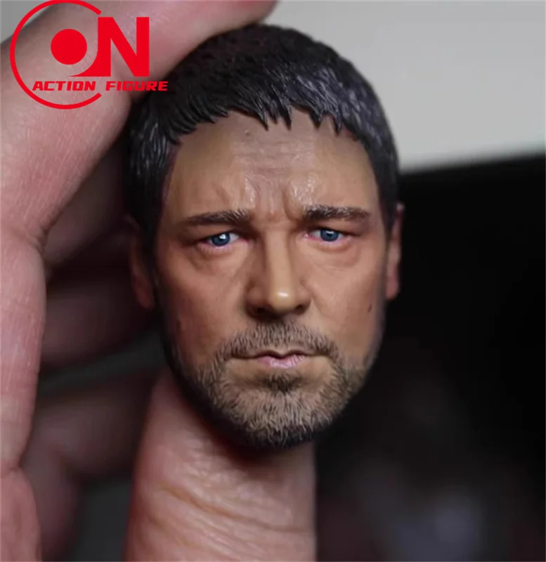 Escala 1/6 Russell Ira Crowe Cabeça Esculpida Cabeça de Gladiador Modelo Fit 12 polegadas Soldado Figura de Ação Bonecas Corporais