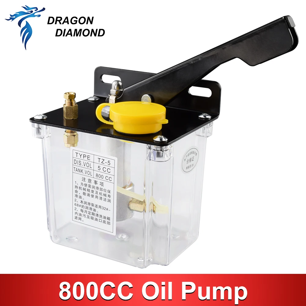 Lubrication Manual Oil Pump Oil Injection Machine 800CC CNC Manual Pump/Engraving Machine Lubrication Pump