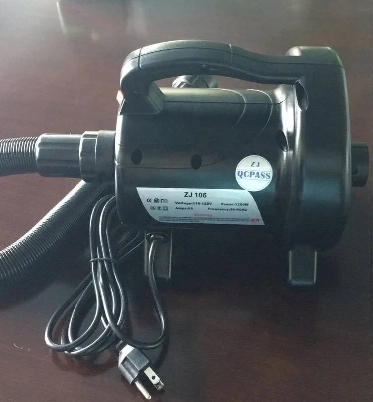 CE Certified 1200W Electric Inflator Pump, Air Extractor for Inflatable Water Advertising, Sealed Products