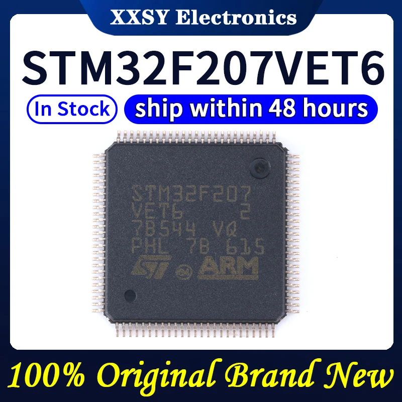 Stm32f207vet6 stm32f207vct6 stm32f207vgt6 stm32f207zet6 stm32f207zgt6 stm32f207zft6 stm32f207igt6 hohe qualität 100% original neu