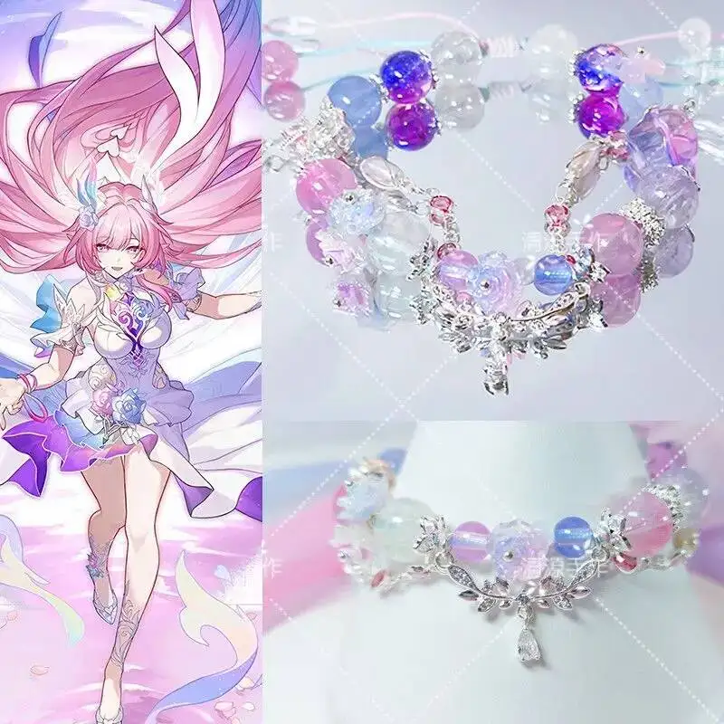 

Honkai:Star Rail Cyrene Handmade Beaded Ankle Chain Cosplay Accessory Gift For Girls Acg Festival Party Wear Jewelry