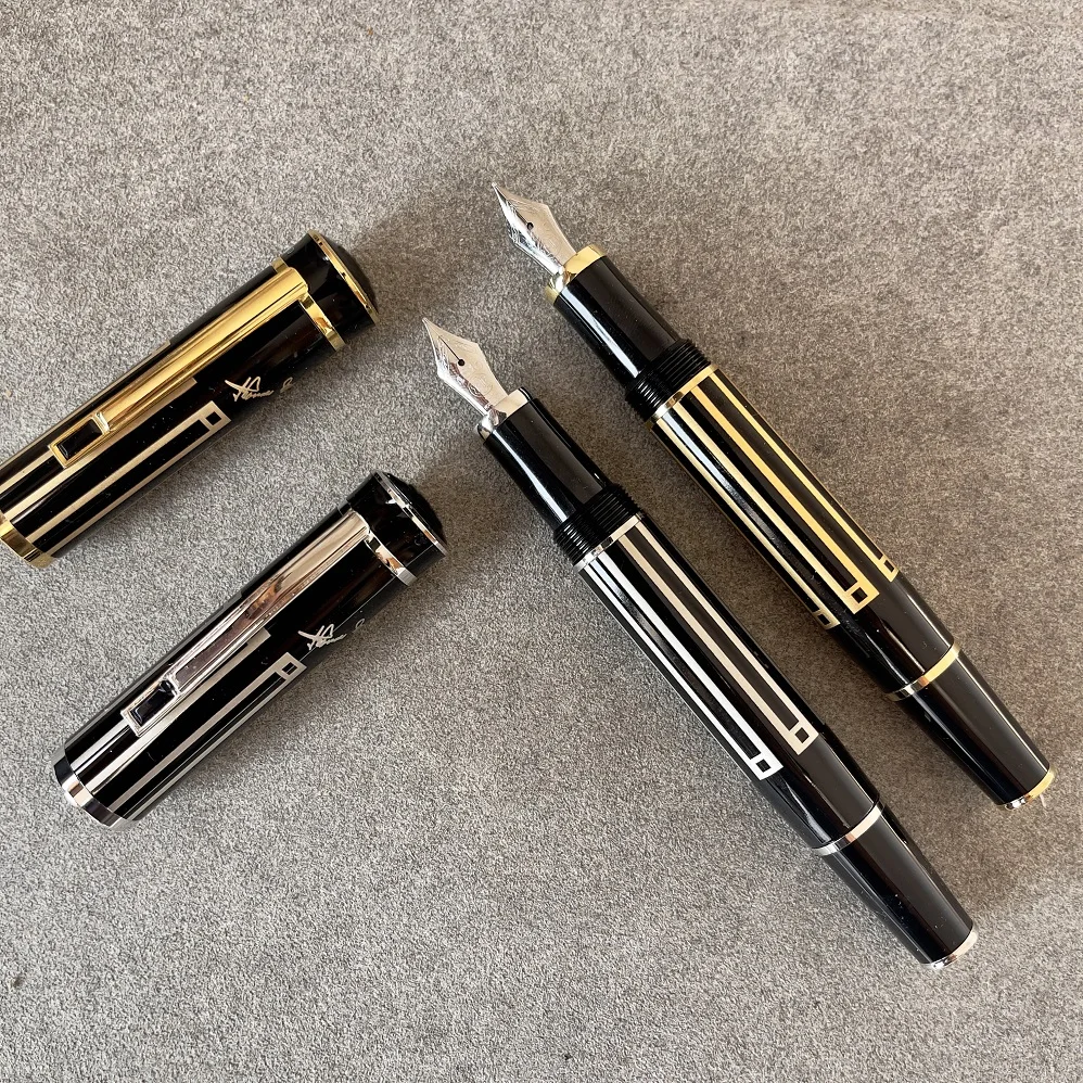 2022 Mb pen Monte Relief Logo Great Writer Thomas Mann Rollerball Pen Black Blance Ink Fountain Ballpoint Pen