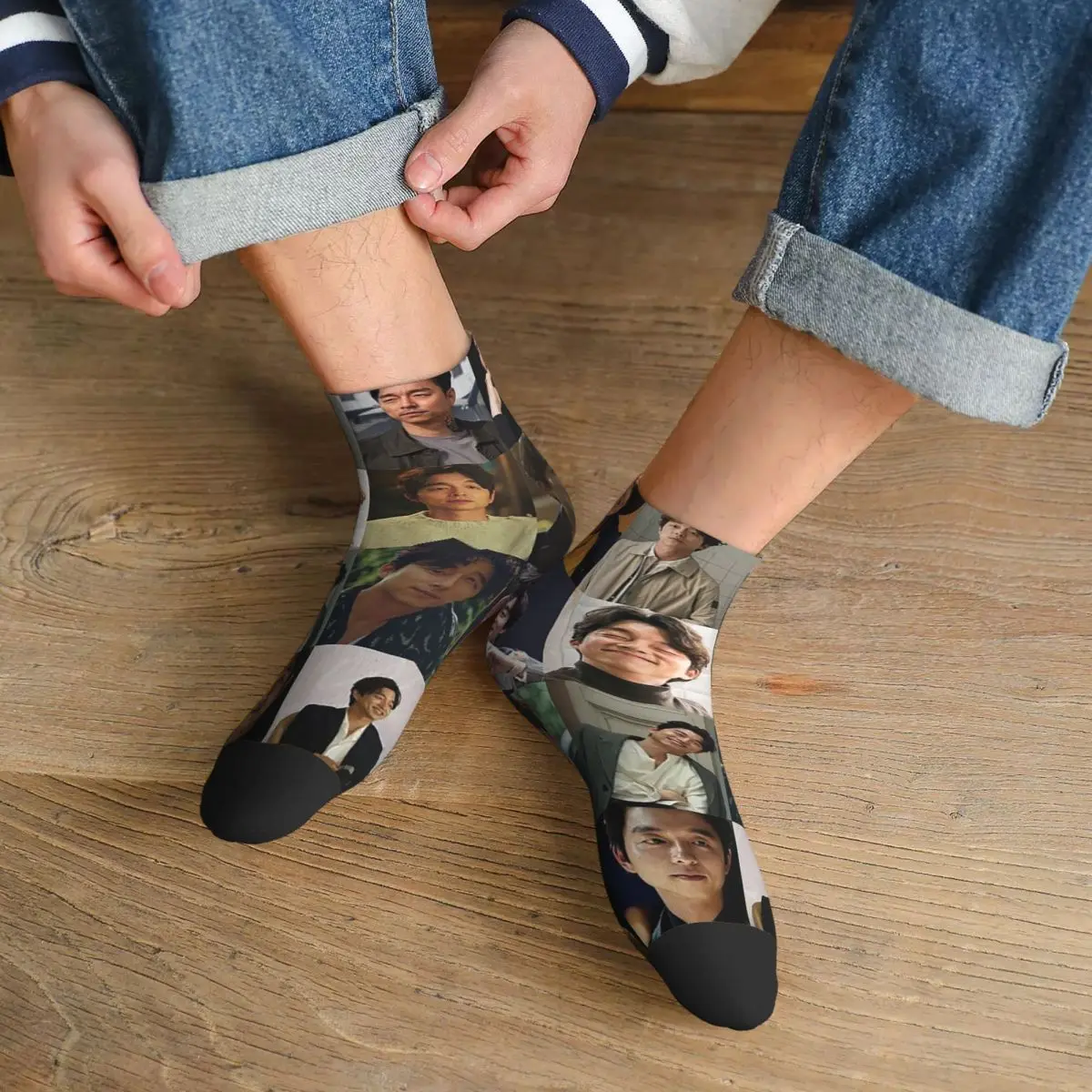 

Gong Yoo 1 Socks Harajuku Super Soft Stockings All Season Socks Accessories for Unisex Birthday Present