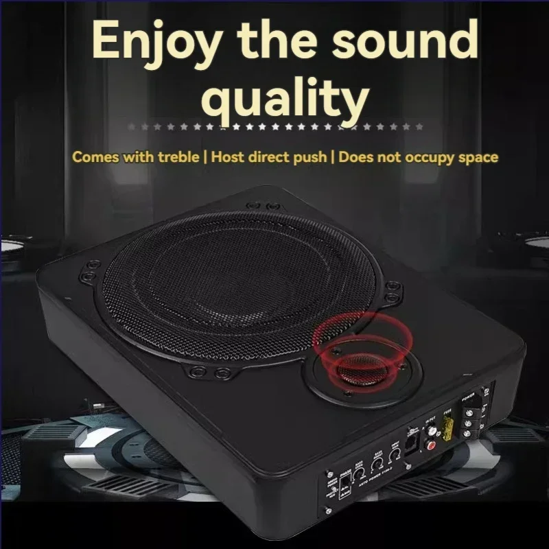 12v 24v Car Ultra-thin Seats Pure Subwoofer Sound Overweight Car Modified Bluetooth Speaker High Power
