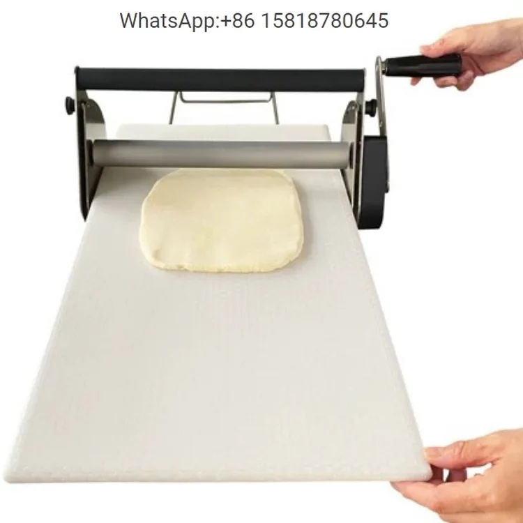 Máquina de pastelería comercial con manivela, pequeña máquina de escritorio para el hogar, pizza, croissant, prensa de masa, máquina de pan, equipo para hornear