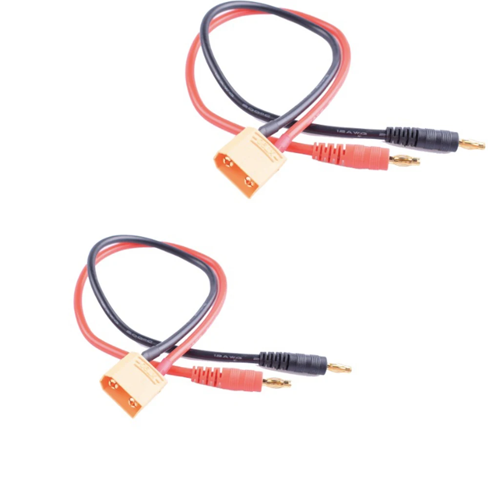 2PCS RC Cable XT90 Connector Charger Cable or Battery Lead for RC Car ,Plane Chargers with 14awg 11.8\