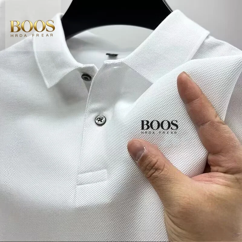 

Nueva camiseta Polo de Color sólido para hombre, Top informal, moderno, transpirable y cómodo, nuevo producto
