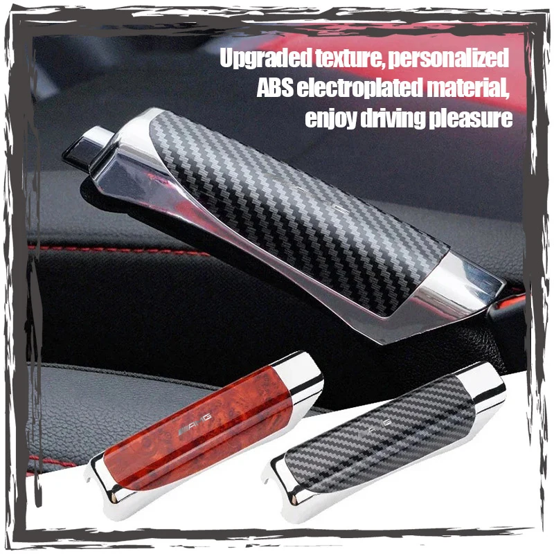

Carbon fiber wrap Car Handbrake Cover For Mercedes benz AMG W204 W203 W212 W211 W124 W210 GLC GLE E CLA GLA W205 W211 W213 X253
