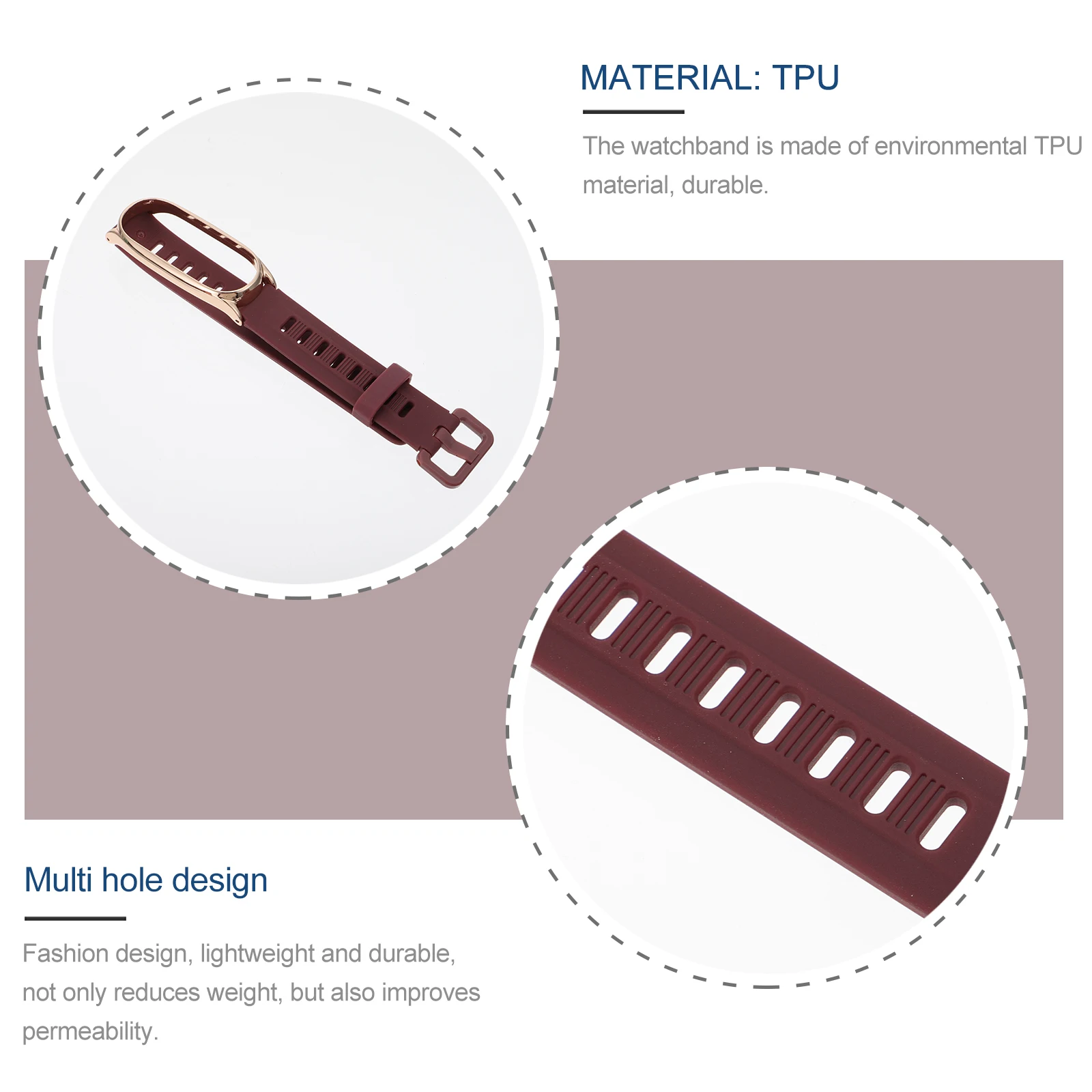 

Tpu Watch Band Compatible For Xiaomi Smart Watch 3 4 5 6 Durable Adjustable Replacement Wristband Smart Watchband Strap Bracelet