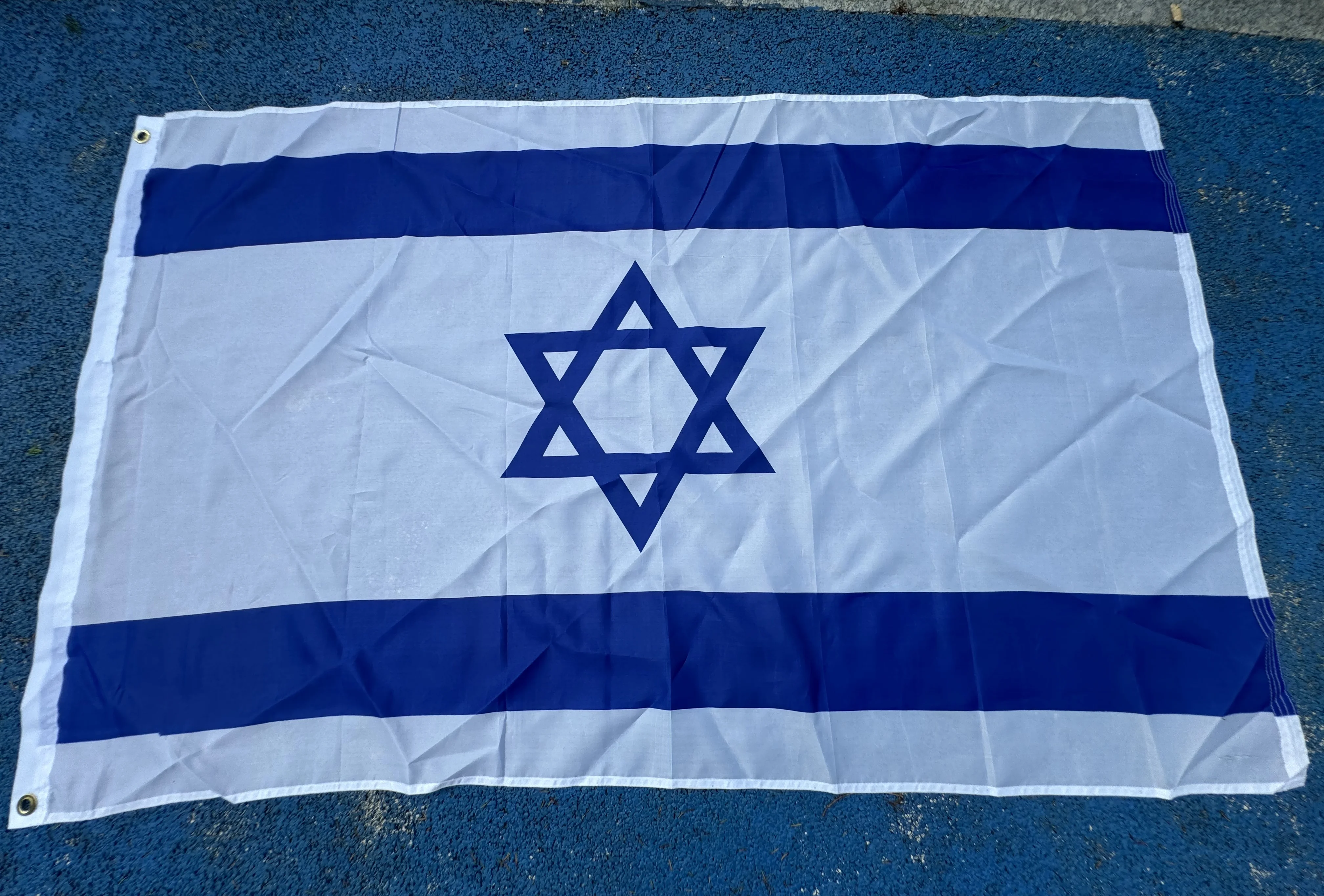 QFB 3x5ft Israel flag 90 * 150cm Israeli Country flag Isreal Polyester Hanging Tapestry Flying National Flag Banner