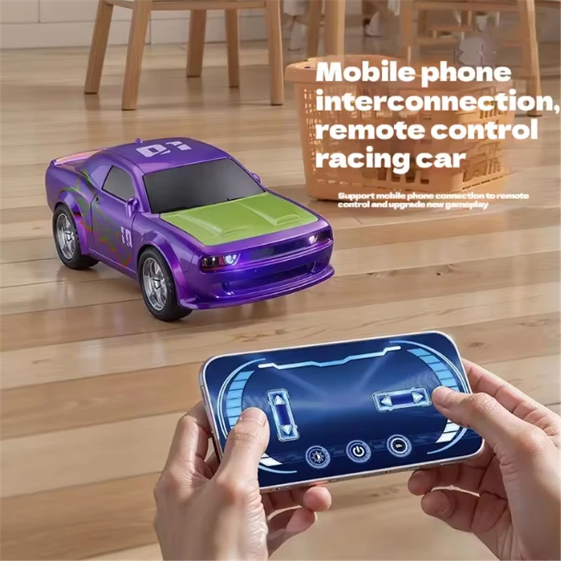new arrival remote control car mini rc car alloy high-speed drift car racing toy car ornaments party favor phone app control toy