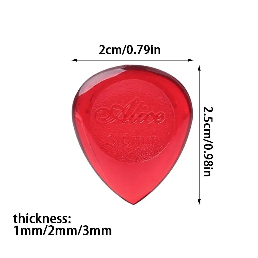 6/16/30/50pcs Transparent Guitar Picks, Resin Non Slip Plectrums for Acoustic, Electric & Bass XJM