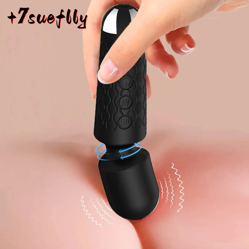 Powerful Vibrators Mini Av Magic Wand Massager Sexual Wellness Clitoris Vibration USB Chargeable Adult Erotic Sex Toys For Women