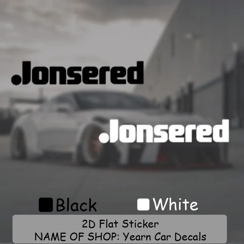 Jonsered Logo Monochrome Minimal Transparent Vinyl Sticker Fit Chainsaw Toolbox Motorcycle DIY Decoration