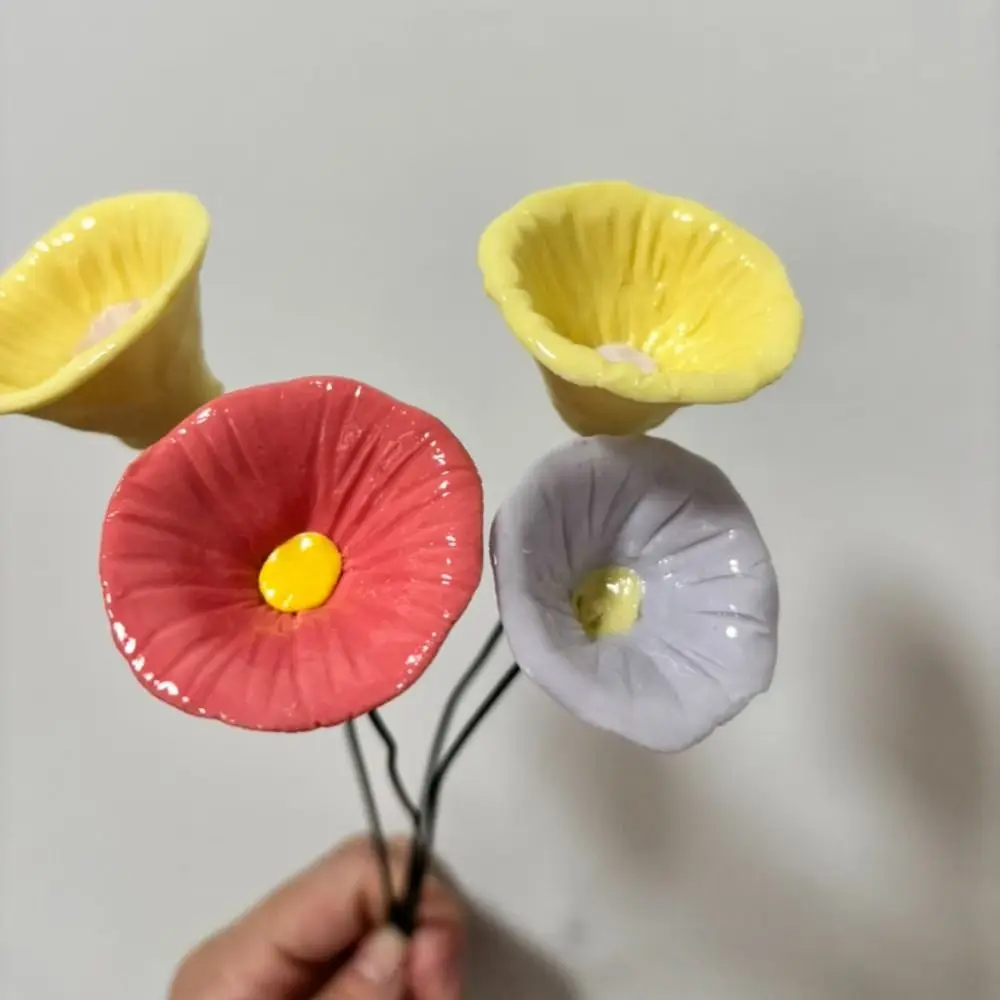 5 pcs Flower Shape Bee Water Dispenser Portable Design Easy to Use Ceramic Ornament Handmade Porcelain