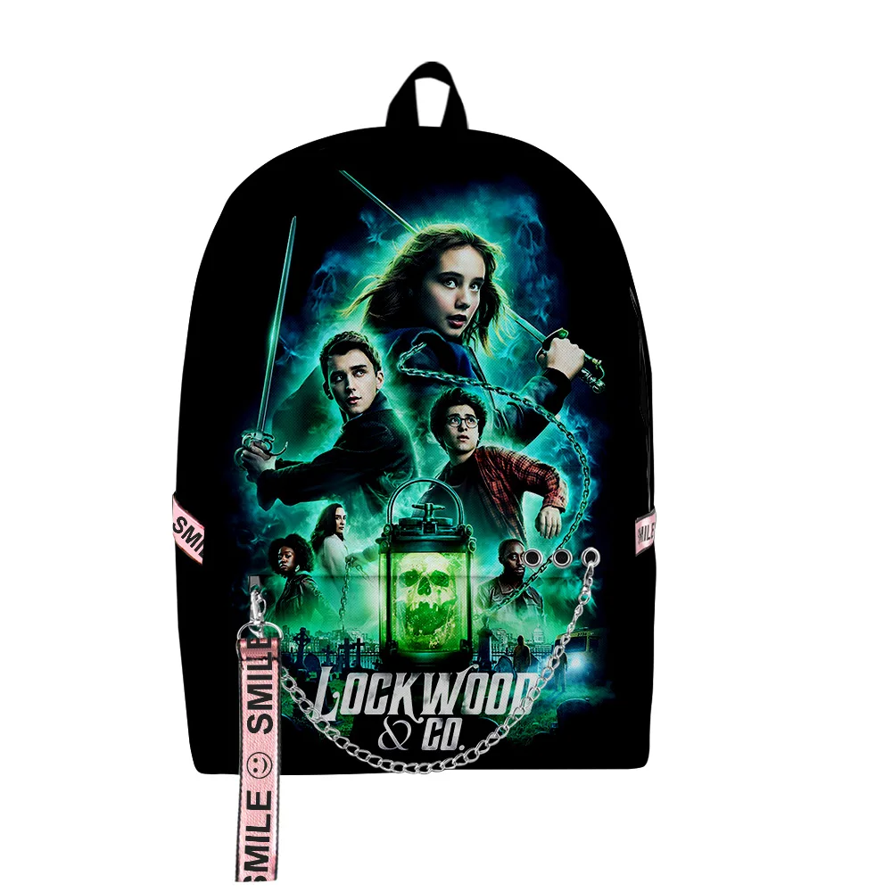 

Lockwood & Co Tv Show Zipper Rucksack 2023 Casual Style Harajuku Schoolbag Unique Travel Bag