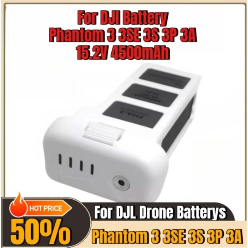 

15.2V 4500mAh Battery For DJI Phantom 3 3SE 3S 3P 3A Intelligent Flight Drone Replacement Battery