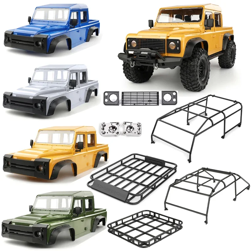 Simulation 4 Doors DIY Pickup Truck Body Shell 313mm Wheelbase for 1/10 RC Crawler Car Traxxas TRX4 Defender RD110 Diy Parts