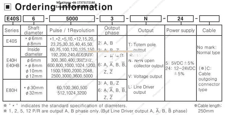 E30S4 Rotary Encoder 100 200 360 1000 1024 PPR 60 Resolution 3 Wire 24V T N V L Shaft Coupling