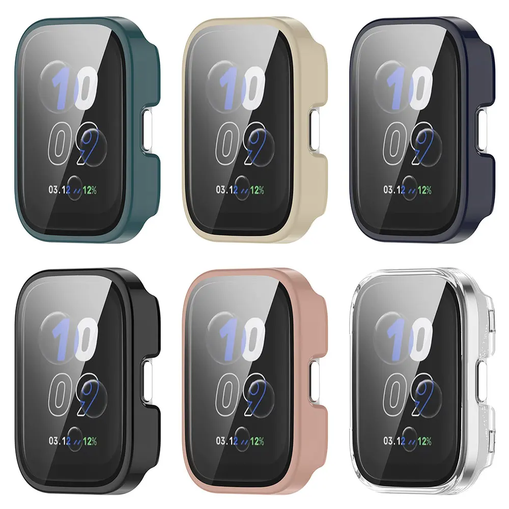 PC Horloge Beschermhoes Cover Voor Huami Amazfit Bip5 Unity SmartWatch Schokbestendig Full Screen Protector Shell/W Gehard Film