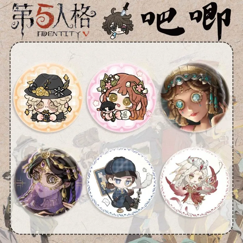 Popular Mobile Game Identity V Magician Gardener Anime Peripheral Metal Brooch Badge Clothing Accessories Jewelry Friends Gifts