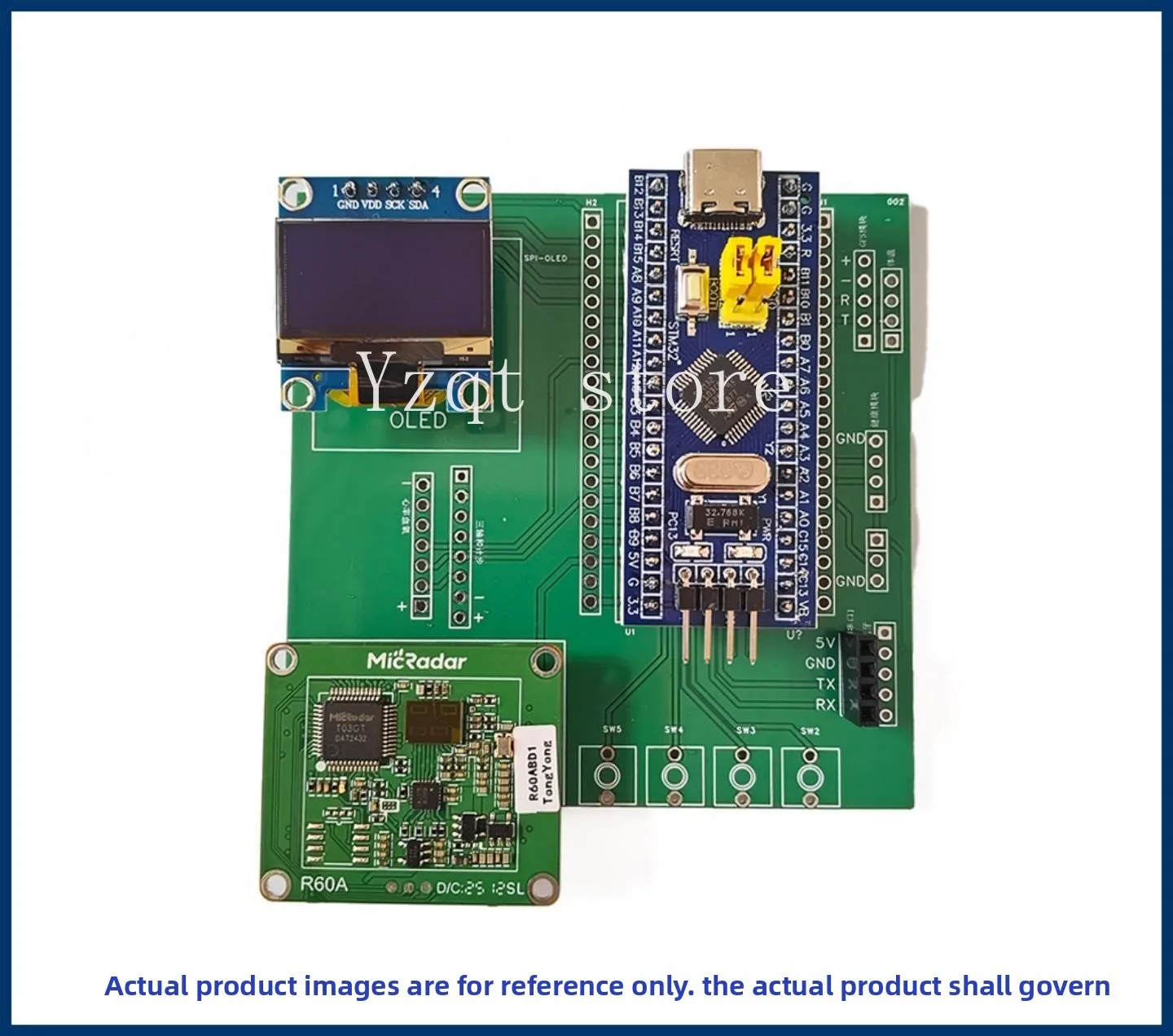 STM32F103's R60ABD1mm Radar Sensor Development Kit Sleep Breathing Heartbeat Detection Module