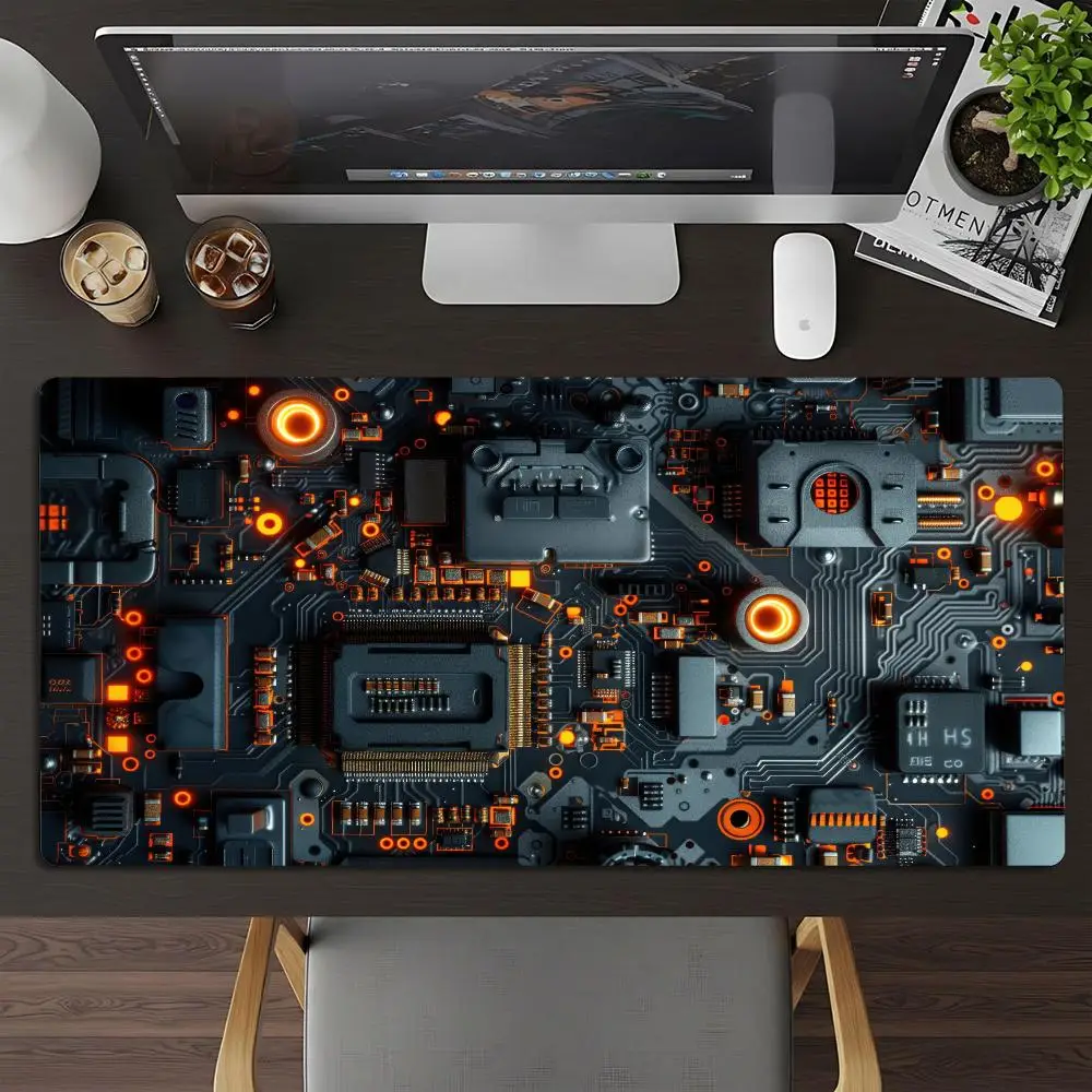 Gaming Mouse Pad Gamer Desk Mat Large Keyboard Pad Dark Grunge Cross Sign Computer Desk Table Accessories XL Mauspad
