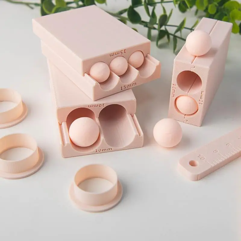 Rubbing Strip Soft Ball Mould Soft Ceramic Mold Both Sides Available DIY Earrings Mini Clay Ball Rapid Molding Auxiliary Tool