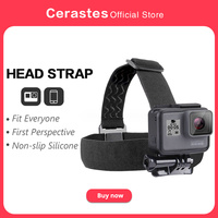 cerastes Head Strap Adjustable Universal Mobile Phone Clip Fix Mount for Gopro Hero 10 9 8 7 6 for iPhone Xiaomi Samsung Huawei