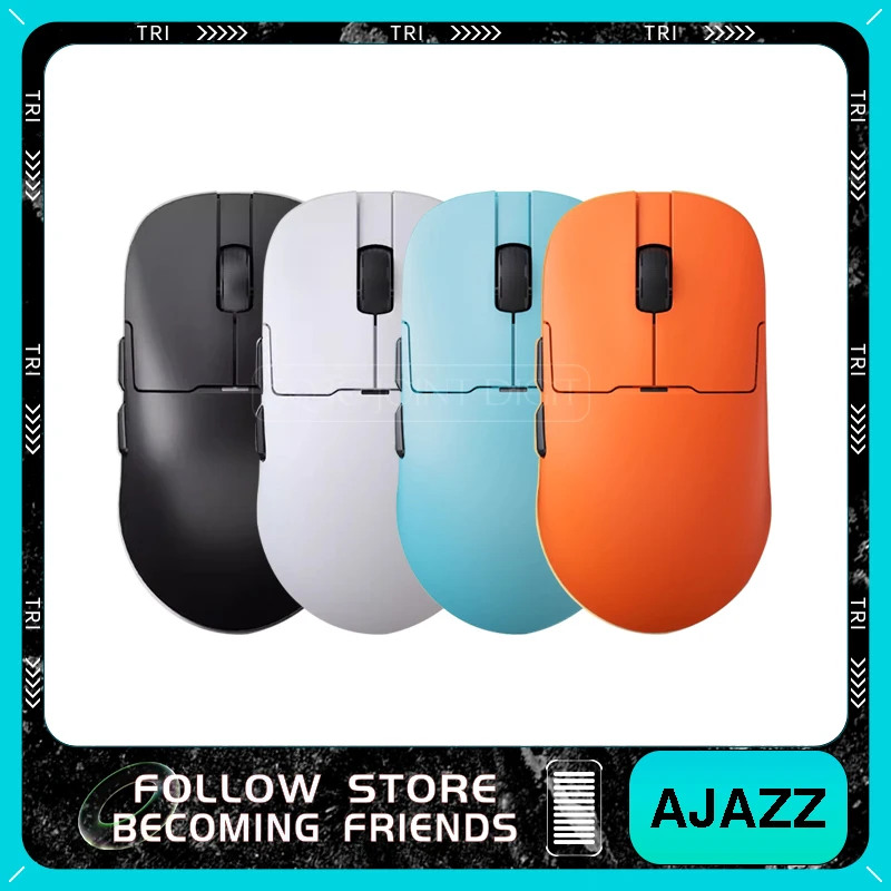 

AJAZZ AJ159APEX Wireless Mouse Tri Mode PAW3950 Sensor 8K Low Latency Gaming Mouse Charge Base Lightweight 56g Pc Gamer Mouse