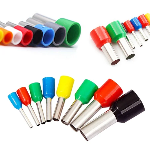 Imagen 2 del producto Caja de 400-2120 piezas, terminales de engarzado Tubular VE, terminador aislado de cable, conector de extremo de cable de bloque, terminal de tubo eléctrico