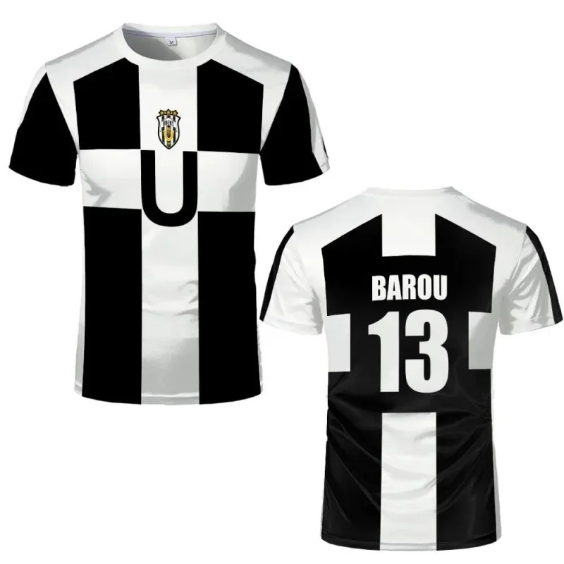 أنيمي الأزرق قفل #   13 قميص بارو التأثيري UBERS لكرة القدم جيرسي #   23 أزياء أيكو التأثيرية #   2 زي كرة القدم LORENZO بطباعة ثلاثية الأبعاد