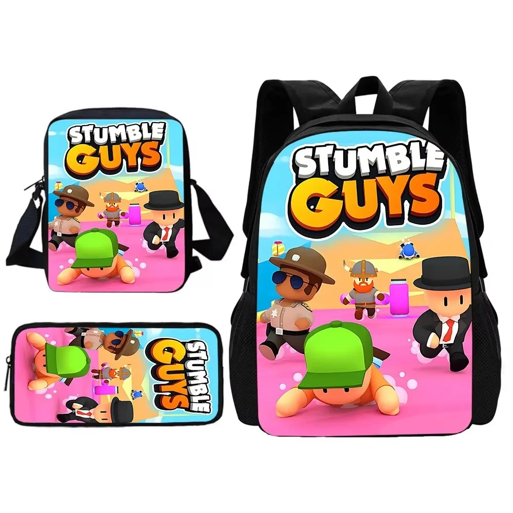 Stumbles Guyss Child School Backpack With Shoulder Bag Pencil Bags School Bags for Boys Girls Best Gift